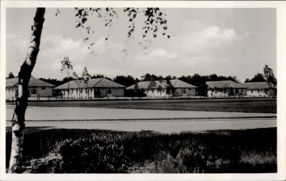 Postcard Elstal Wustermark Brandenburg, Olympic Village, residential buildings at the sports field
