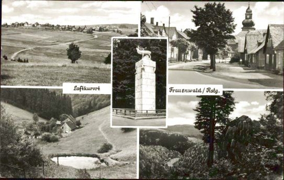 7 old PCs Frauenwald in the Thuringian Forest, various views