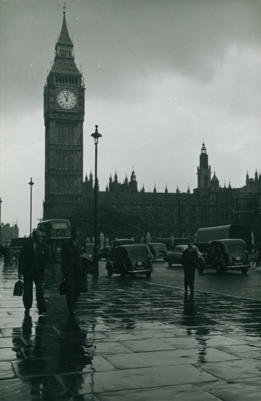 Photo London City, Big Ben, Houses of Parliament, 1957