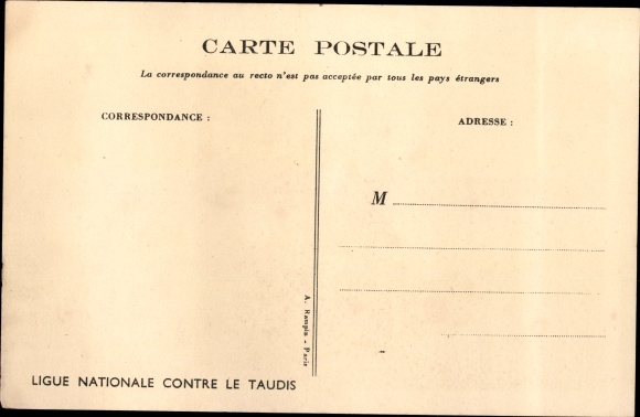 Artist PC Poulbot, Francisque, Boys with toy train, Ligue Nationale contre le Taudis
