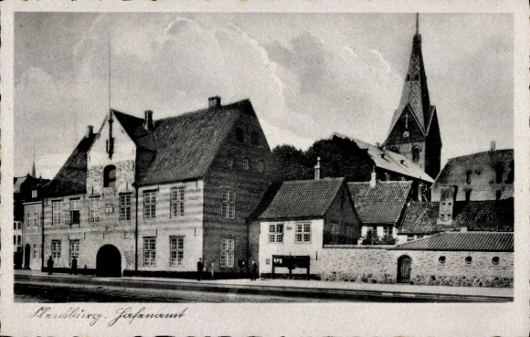 Ak Flensburg in Schleswig Holstein, Hafenamt
