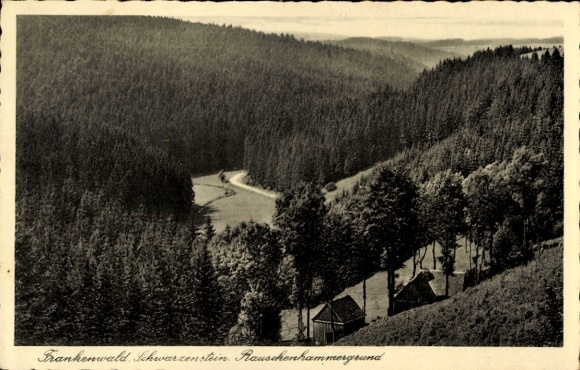Postcard Schwarzenstein Schwarzenbach am Wald Upper Franconia, Rauschenhammergrund