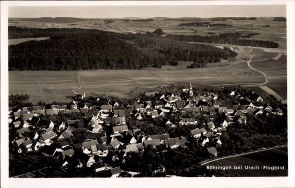 Postcard Böhringen (Urach district) in the Swabian Alb, aerial photograph