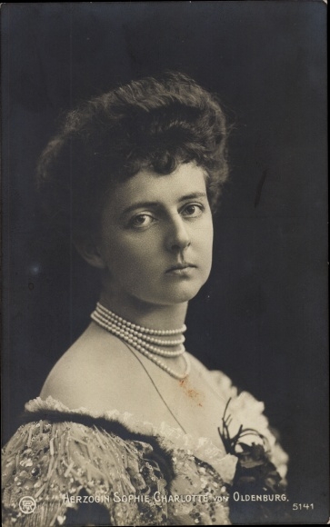 Ak Sophie Charlotte von Oldenburg, Ehefrau Eitel Friedrich von Preußen
