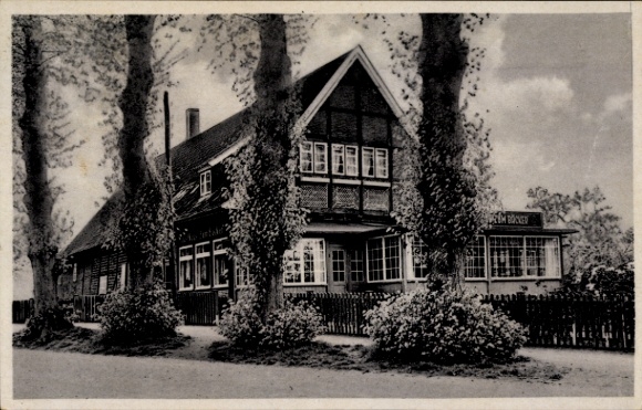 Ansichtkaart Hamburg Wandsbek Wohldorf, Gasthaus zum Bäcker, Herrenhaus-Allee 9