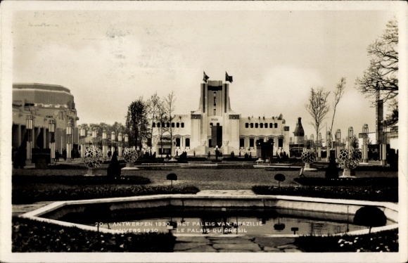 PC Antwerp Antwerp Flanders, International Exhibition 1930, Palais du Bresil