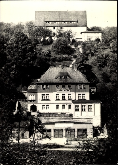 Postcard Rosenthal Bielatal Saxon Switzerland, FDGB convalescent home