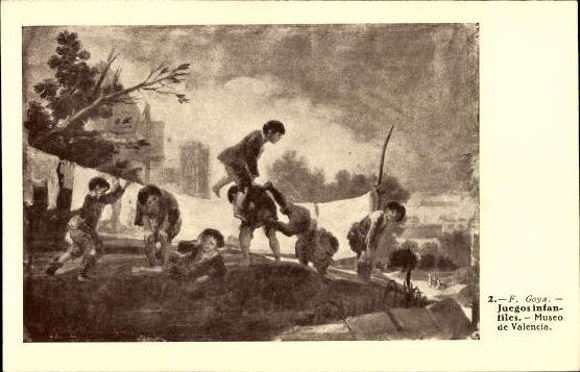 12 alte Ak Goya en Valencia, Zeichnungen, diverse Ansichten  