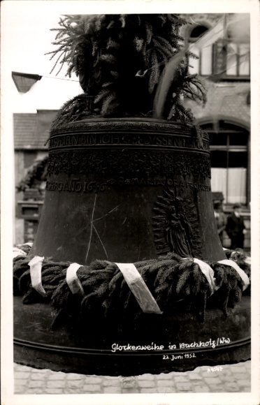 Photo Postcard Buchholz im Westerwald, bell consecration 1952