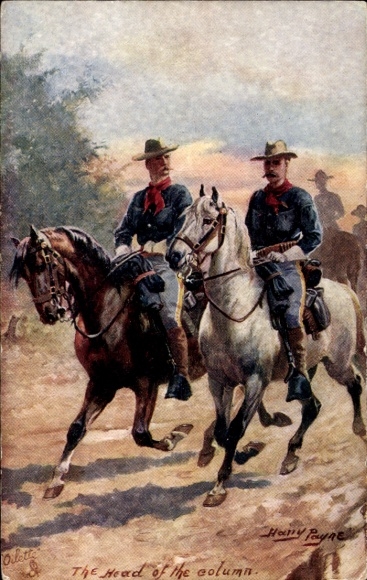 Künstler Ak Payne, Harry, The Head of the column, The Wild West USA, Tuck 9532
