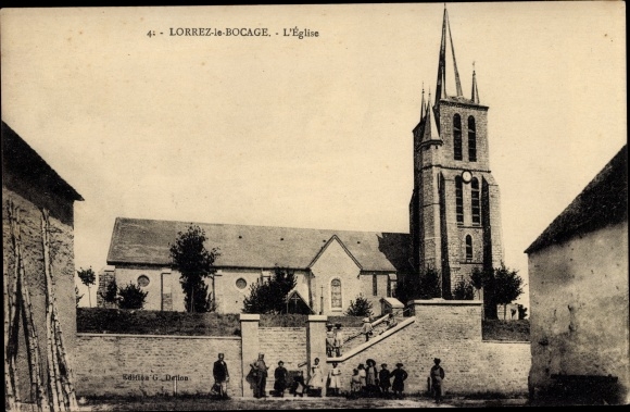 Ak Lorrez le Bocage, L&#39;Église