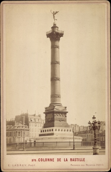 Cabinet photo Paris XI, Colonne de la Bastille, photographer E. Ladrey