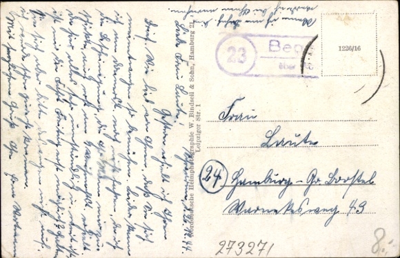 Postcard swarms in Lower Saxony, church