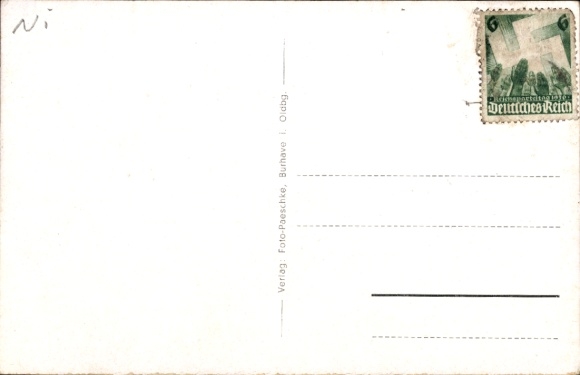 Postcard Burhave Butjadingen in the district of Wesermarsch, Hotel zum Eisernen Kanzler
