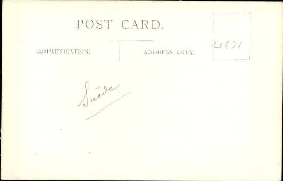 Photo Postcard Swedish Railways, steam locomotive
