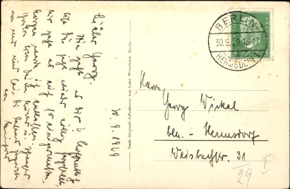 Postcard Berlin Reinickendorf Hermsdorf, Hospital St. Dominikus Stift