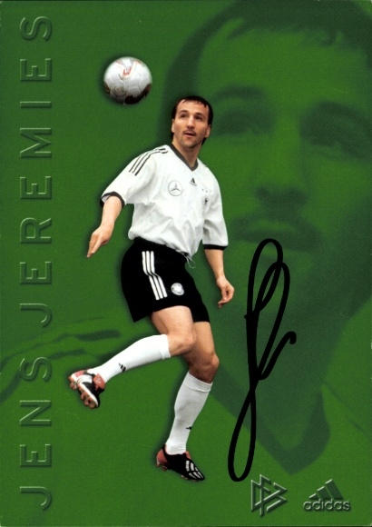 Autograph card footballer Jens Jeremies, German national team, autograph