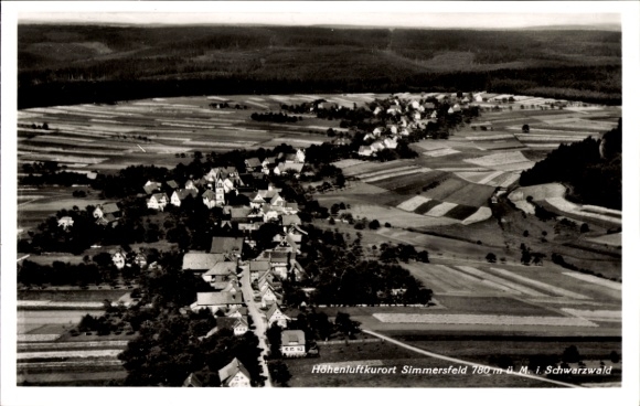 Ak Simmersfeld im Schwarzwald, Fliegeraufnahme