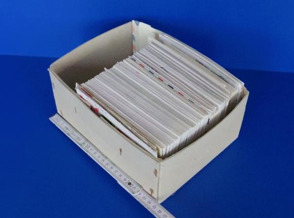 Box with approx. 250 civilian ship postmarks after 1945, many registered mail, Europe, BRD