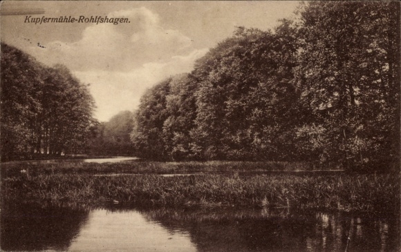 Postcard Rohlfshagen Rümpel Schleswig-Holstein, Kupfermühle