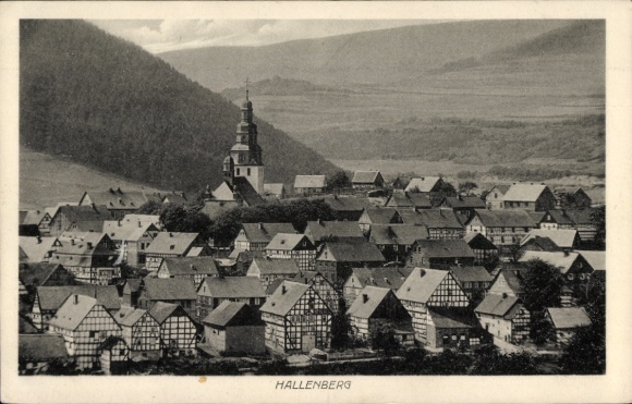 Postcard Hallenberg in Sauerland, general view