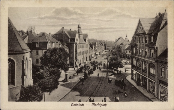 Ak Hettstedt im Südharz, Marktplatz