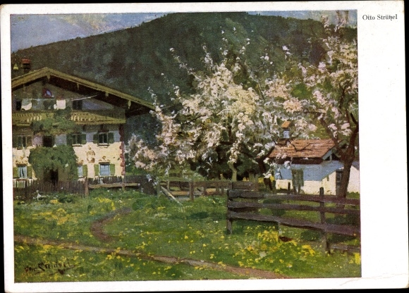 Artist PC Strützel, Otto, spring in the mountains