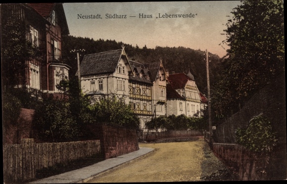 Postcard Neustadt im Harz Harztor Thuringia, Haus Lebenswende