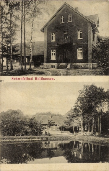 Ak Brochterbeck Tecklenburg in Westfalen, Schwefelbad Holthausen
