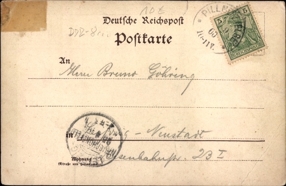Chromo-Litho Dresden Schönfeld Weissig Borsberg, Borsberg mountain restaurant, park, column for measuring degrees