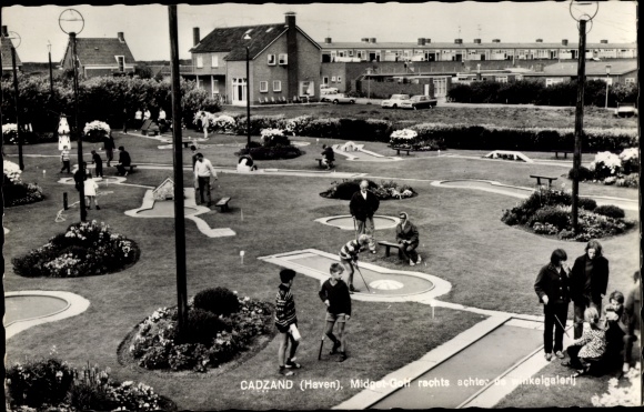 Postcard Cadzand Kezand Zeeland Netherlands, mini golf