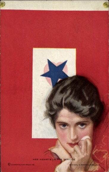 Artysta KP Jej serce jest w służbie, żona żołnierza USA, portret