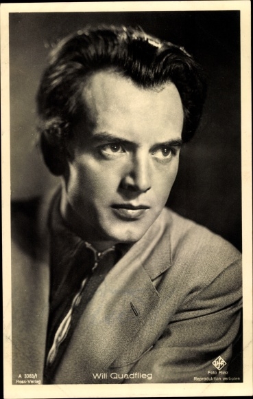Ak Schauspieler Will Quadflieg, Portrait, Ross A 3383/1
