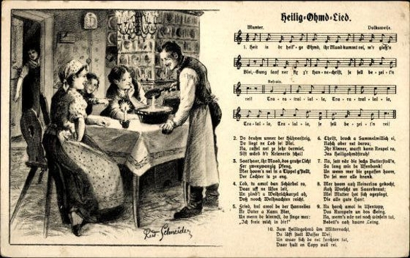 31 individual song cards, Anton Günther