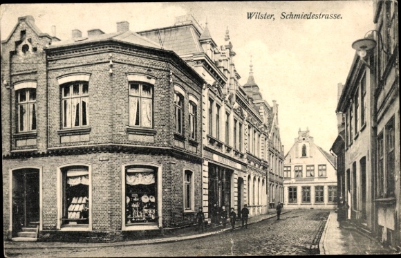 KP Wilster w Szlezwiku Holsztynie, Schmiedestraße, Am Markt, sklep Heinrich Schlüter, sąd rejonowy