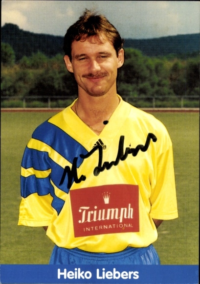 Autogrammkarte Heiko Liebers, KSV Hessen Kassel, Autogramm