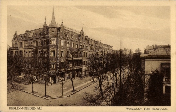 Ak Berlin Schöneberg Friedenau, Wieland-Straße Ecke Hedwig-Straße