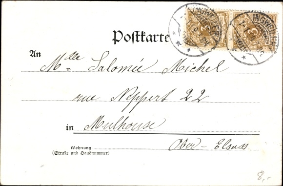 Postcard Zola trial 1898, Labori, Dreyfus, Esterhazy, writer Emile Zola