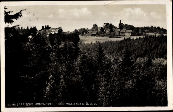 Ak Hoheneiche Saalfeld Thüringen, Ortschaft