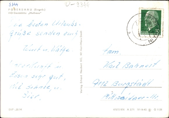 PC Pobershau Erzgebirge, HO Gaststätte Huthaus