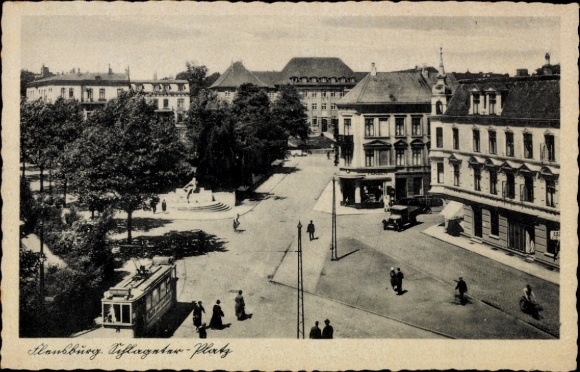 Ak Flensburg in Schleswig Holstein, Schlageter-Platz