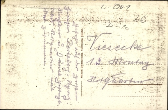 Postcard Viesecke Plattenburg in the Prignitz, inn by Adolf Freimann