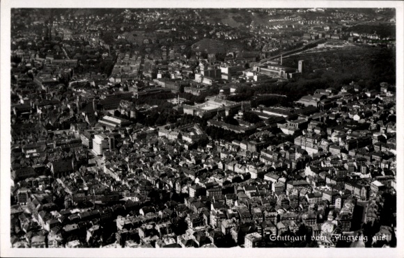 Stuttgart, aerial photograph