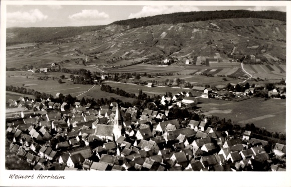 Ak Horrheim Vaihingen an der Enz, luchtfoto
