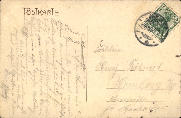 Postcard Lübbecke in Westphalia, Bergertor, view of the landscape, greetings from Lübbecke i. W.