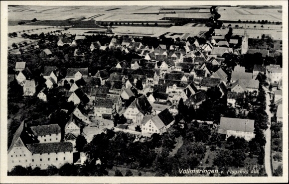 Postcard Vollmaringen Nagold in the Black Forest, aerial photograph