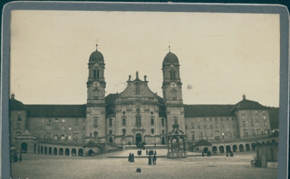 Photo Einsiedeln Kt. Schwyz Switzerland, lot at the church