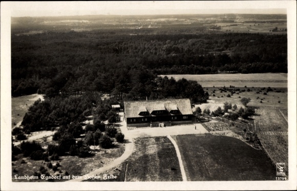 PC Egsdorf Teupitz in Brandenburg, aerial view