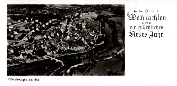 Foto Oberriexingen in Württemberg, Fliegeraufnahme, Weihnachten, Neujahr