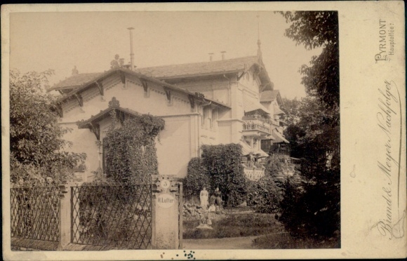Cabinet Photo Bad Pyrmont, Villa H. Lutter, House No. 3, Photographer Brand & Meyer Nachfolger, Hauptallee
